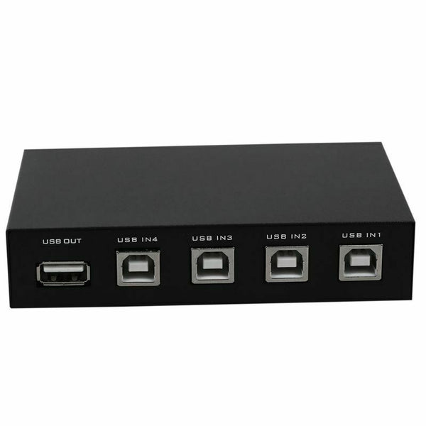 Scanner Printer 4 Ports USB Sharing Device Switch Selector Switcher Splitter Box