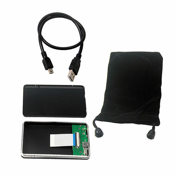 Hard Drive Data Aluminium Enclosure USB 2.0 to CE ZIF 40 Pin Hard Disk HD External Case