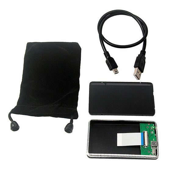 Hard Drive Data Aluminium Enclosure USB 2.0 to CE ZIF 40 Pin Hard Disk HD External Case