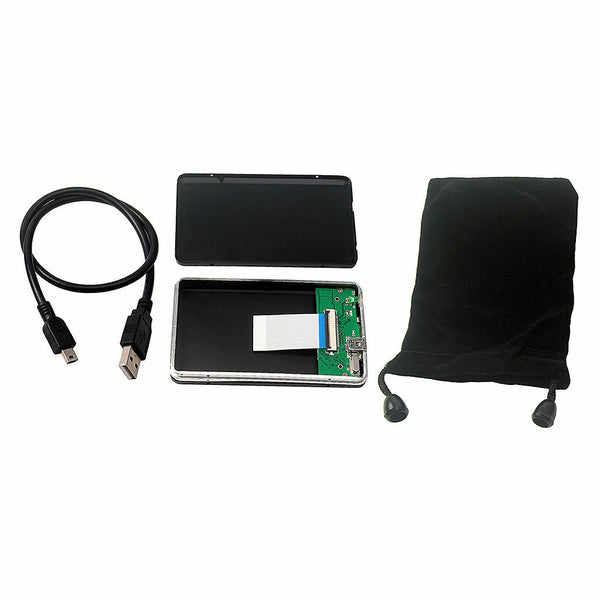 Hard Drive Data Aluminium Enclosure USB 2.0 to CE ZIF 40 Pin Hard Disk HD External Case