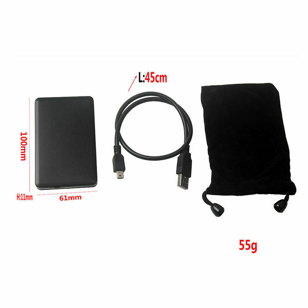 Hard Drive Data Aluminium Enclosure USB 2.0 to CE ZIF 40 Pin Hard Disk HD External Case