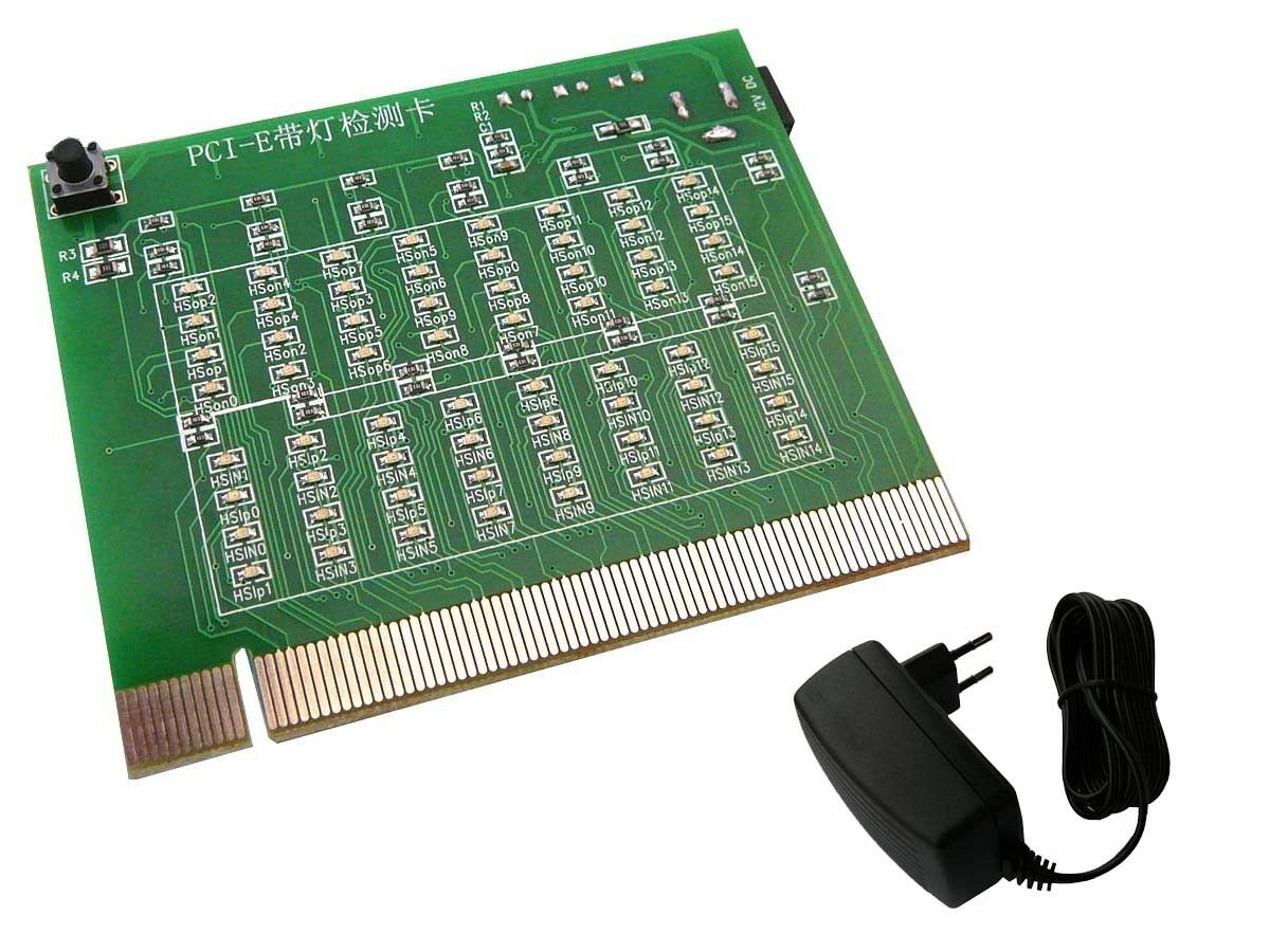 Check Computer Hardware Diagnose PCI Express PCIE Port LED Tester Slot Checker