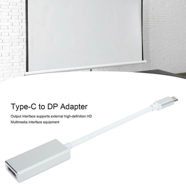Type C To DP Hub Adapter Display Port Converter USB 3.1 10 GBps For Macbook Air 12"