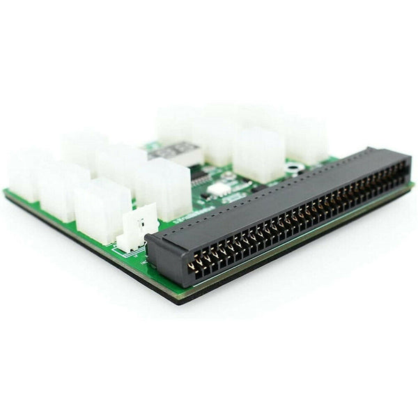 12X 6 Pin Power Supply Adapter HP Mining Server GPU LED 12V Breakout Board Converter