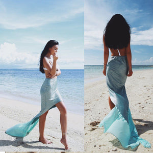 Sexy Women Ladies Mermaid Tail Swimmable Costume Fancy Dress Beach Photography Skirt