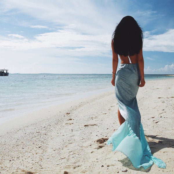 Sexy Women Ladies Mermaid Tail Swimmable Costume Fancy Dress Beach Photography Skirt