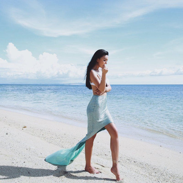 Sexy Women Ladies Mermaid Tail Swimmable Costume Fancy Dress Beach Photography Skirt