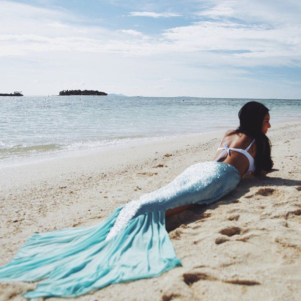 Sexy Women Ladies Mermaid Tail Swimmable Costume Fancy Dress Beach Photography Skirt
