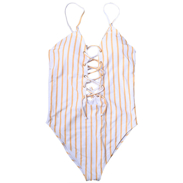 Women Sexy One Piece Strip Bikini Backless Bandage Swimsuit Bath Suit Beachwear