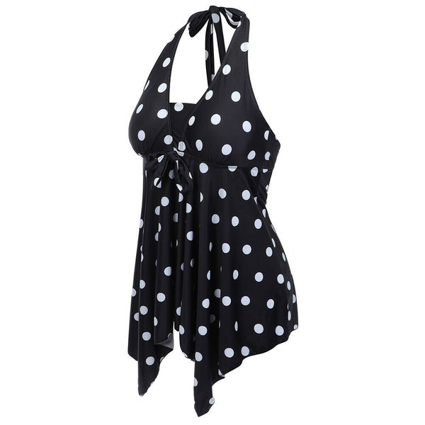 Women Tankini Swim Swimming Dress Swimsuit Beachwear Swimwear Bikini Plus Size