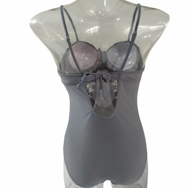 Sexy Swimsuit Women Beachwear Swimwear Solid Bathing Suit High Waist Bandage Bod