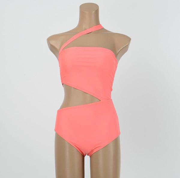 One Piece Sexy Women Offshoulder Off Shoulder Bandage Beach Wear Swimsuit