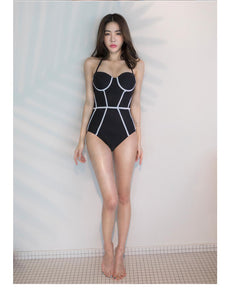 Sexy Beach Cool Party Surf Swim Wear One Piece Push Up Suit Swimwear