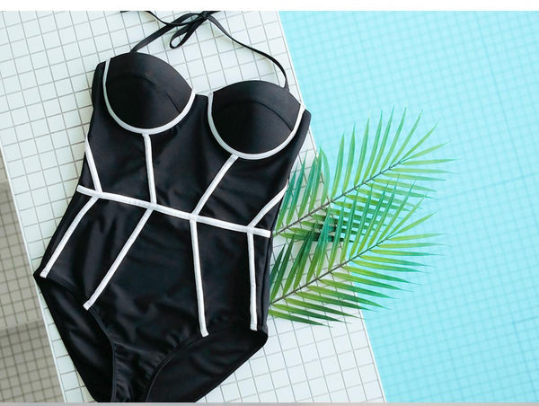 Sexy Beach Cool Party Surf Swim Wear One Piece Push Up Suit Swimwear