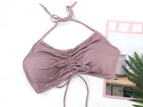 Look Perfect Sexy Pink Bath Wear 3 piece Sunscreen Suit Padded Pleated Top Bottom Swimsuit Bikini