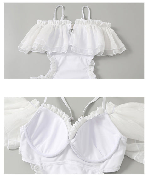 Fairy Vacation Ruffle Lotus Leaf Siamese Shorts Bathing Suits Hot Springs Beachwear Swimsuit