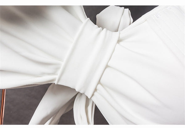Sexy Women Ruffled Ruffle Side Shoulder Triangle Bikini Retro High Waisted Two Piece Swimsuit