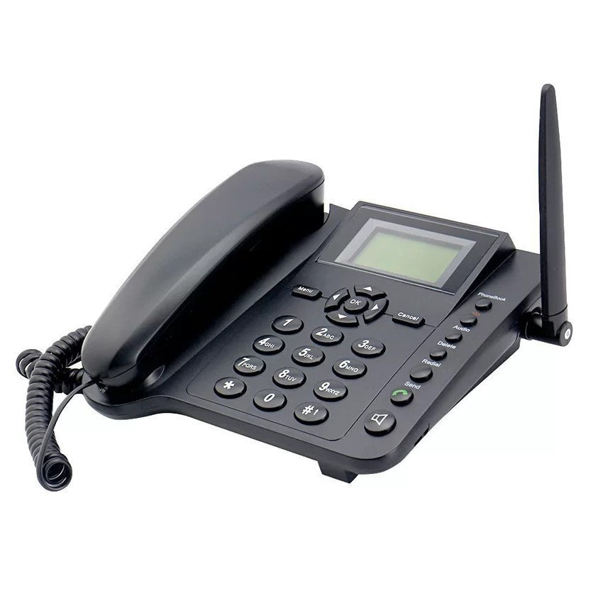 Wireless GSM Desktop Phone - Desktop Style Mobile Phone with SIM Card Slot