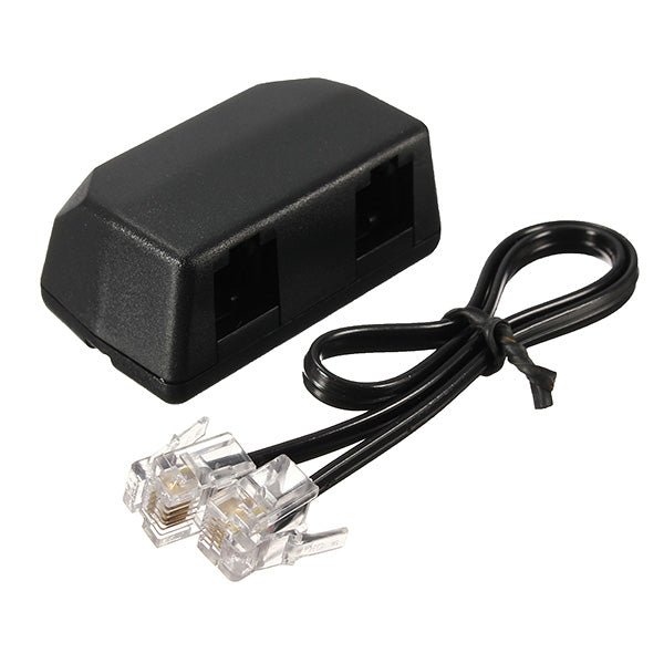 Black 3.5mm Dictaphone Telephone Recording Adapter for Digital Voice Recorder