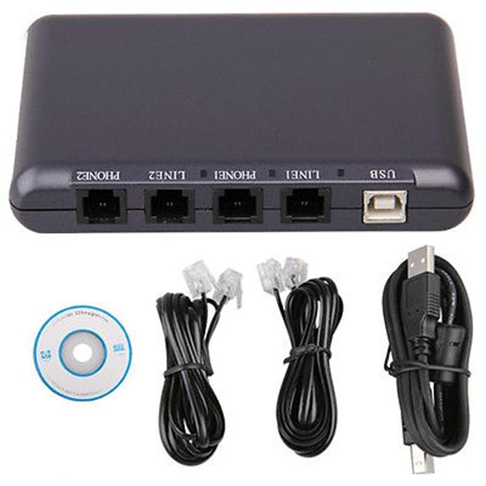 USB PC 2 channel Digital Telephone Phone Call Calls Voice Recorder two Channels