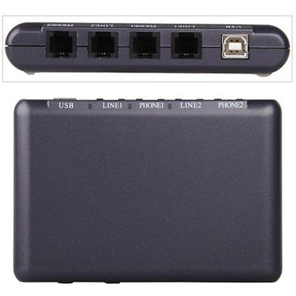 USB PC 2 channel Digital Telephone Phone Call Calls Voice Recorder two Channels