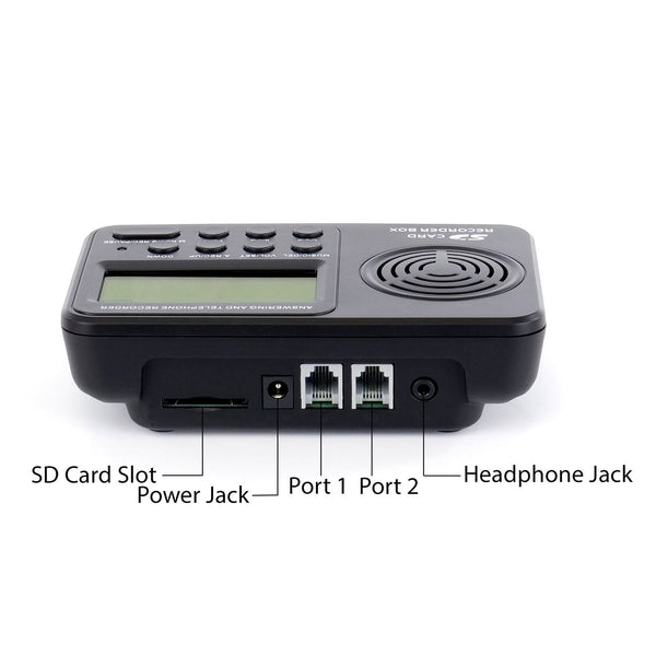 110V / 220V Landline Standalone Phone Call Recorder Automatic Telephone Recording Analog Lines