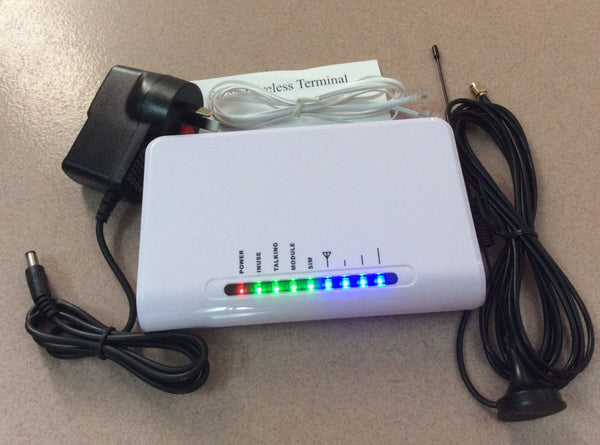 Worldwide LED Fixed Wireless Alarm Terminal Quad band GSM 850 900 1800 1900MHz