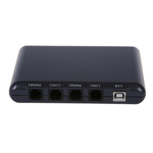 Office PC Computer 2 CH Ports USB Telephone Phone Recording Audio Voice Recorder