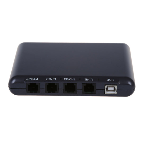 Office PC Computer 2 CH Ports USB Telephone Phone Recording Audio Voice Recorder