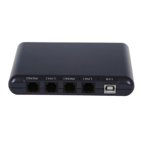 Office PC Computer 2 CH Ports USB Telephone Phone Recording Audio Voice Recorder
