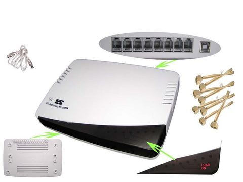 CRM Office Company USB 16 Ports Computer PC Telephone Recorder Phone Call box