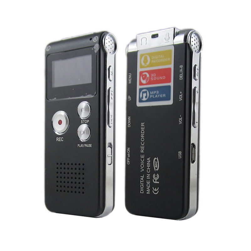 Digital Mini USB Rechargeable Voice Recorder Audio Recording Device 8GB