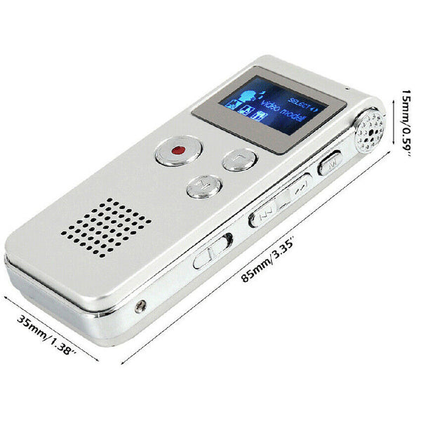 Voice Activated Recorder Digital Audio Sound Dictaphone Telephone Phone Player