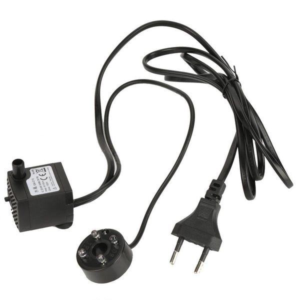 Submersible Water Pump LED Light Fish Pond Waterfall Sump Aquarium Tank Fountain
