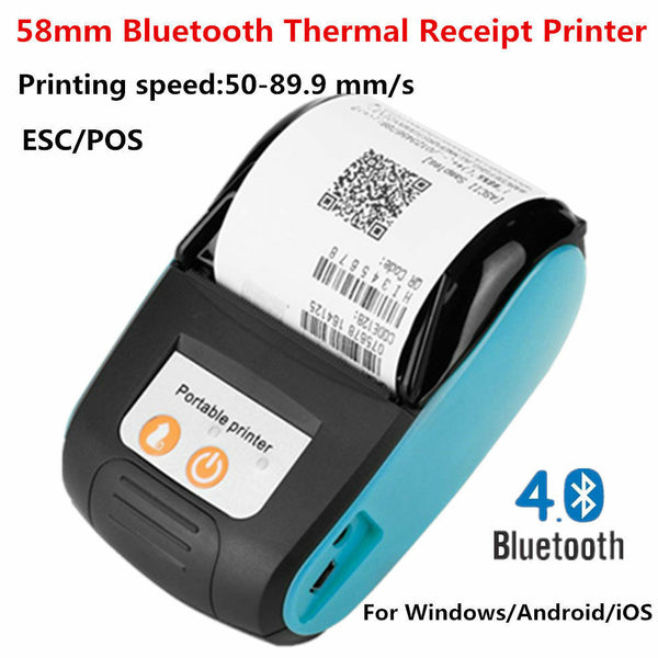 Portable New Wireless Bluetooth Thermal Receipt Mobile Printer for Android Phone