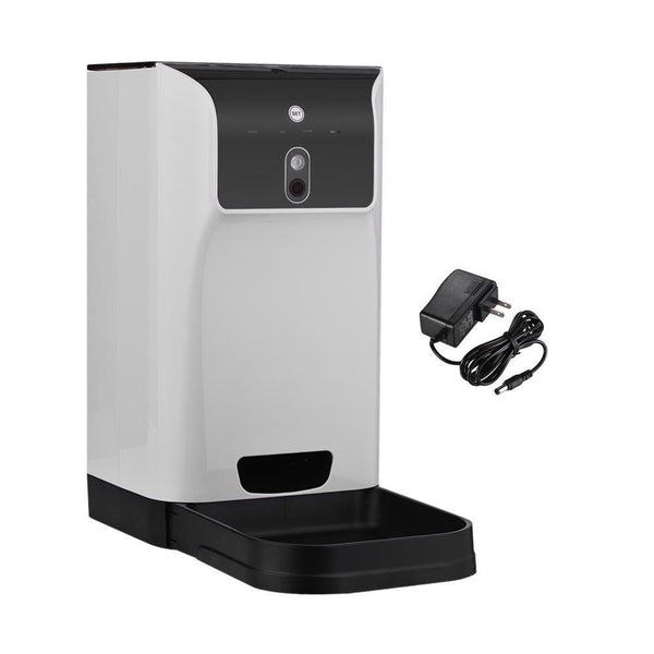 Food Dispenser 6L Pet Automatic Feeder Cat Dog Cam Voice Recorder Wifi Control