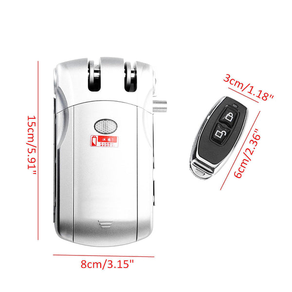 Remote Control Door Safety Lock Wireless Anti Theft Home Security Keyless Opener