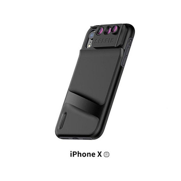 6 in 1 Camera Lens Phone Case Cover Full Coverage Fisheye for iPhone XR XS Max