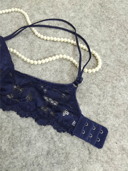 Bralette Set for Women Lace Goddess Lingerie 2 Piece Bra and Panties All Colors