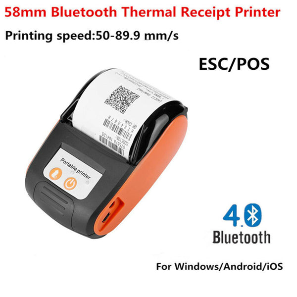 Portable New Wireless Bluetooth Thermal Receipt Mobile Printer for Android Phone