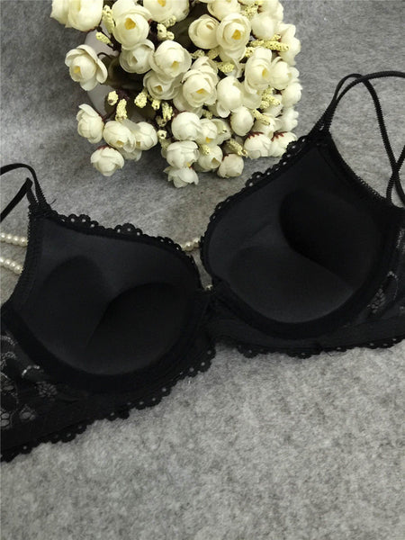 Bralette Set for Women Lace Goddess Lingerie 2 Piece Bra and Panties All Colors