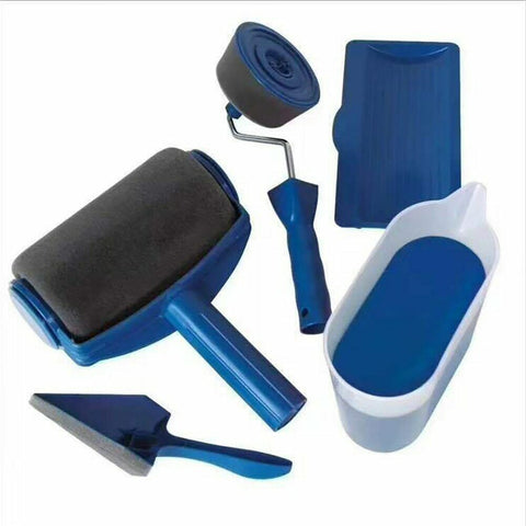 8Pcs set Multifunctional Household Use Wall Decorative Paint Roller Brush Handle