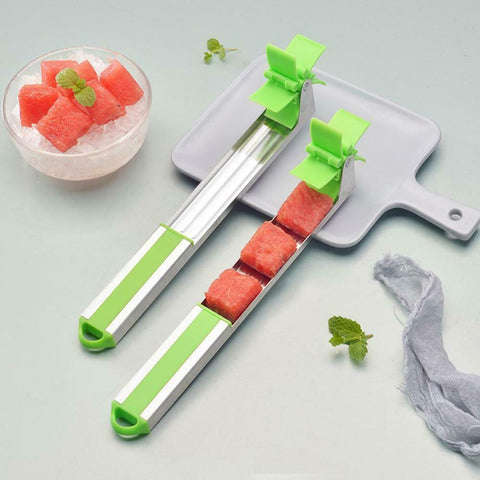 Summer Watermelon Windmill Stainless Steel Slicer Cutter Knife Corer Fruit Melon