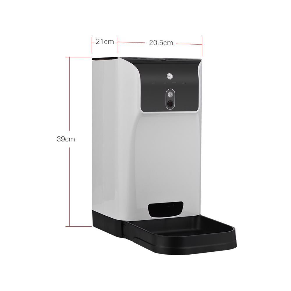 Food Dispenser 6L Pet Automatic Feeder Cat Dog Cam Voice Recorder Wifi Control