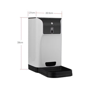 Food Dispenser 6L Pet Automatic Feeder Cat Dog Cam Voice Recorder Wifi Control