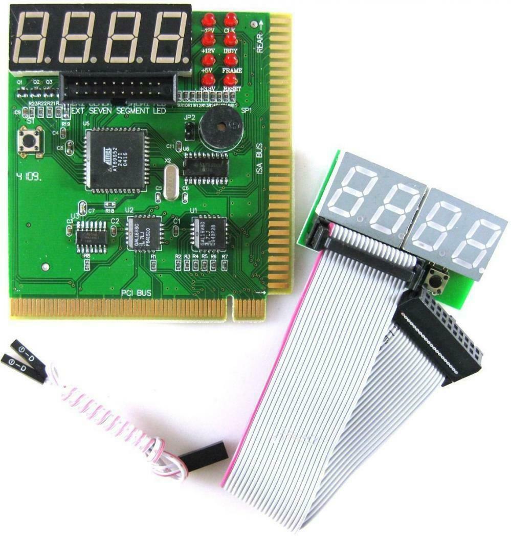 4 Digit PCI and ISA PC Computer Motherboard Analyzer Tester.