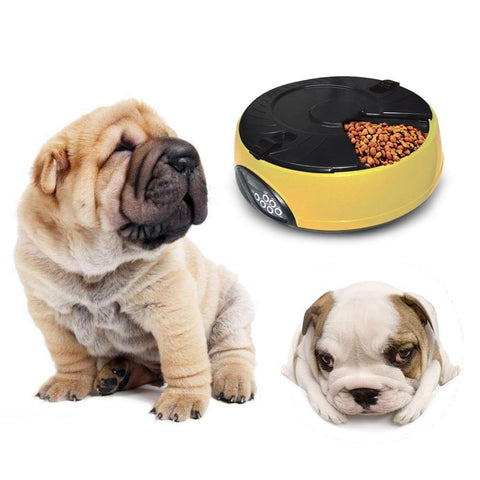 Automatic Dog Feeder Food Dispenser Puppy Auto Container Meal Dispensing Bowl