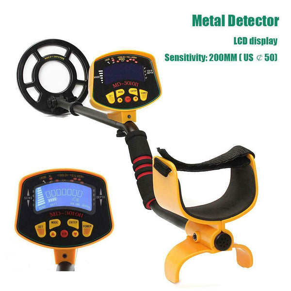 Metal Detector Gold Digger Finder Deep Sensitive Coil Light Hunter LCD Display