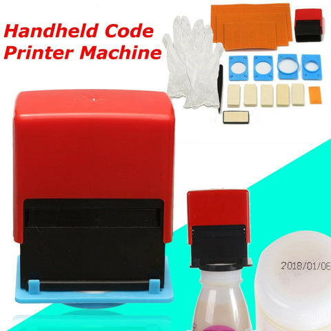 Handheld Coding Tool Date Number Code No Printing Print Pad Printer Tools Set