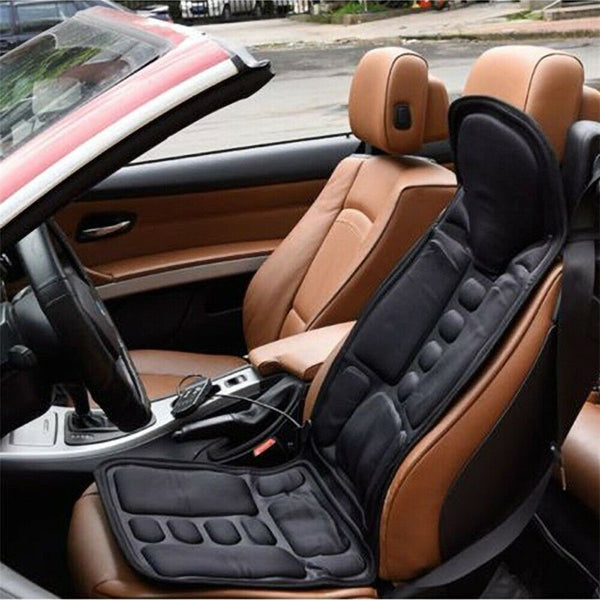 8 Mode Massage Car Seat Cushion Back Relief Chair Pad Heated Lumbar Massager